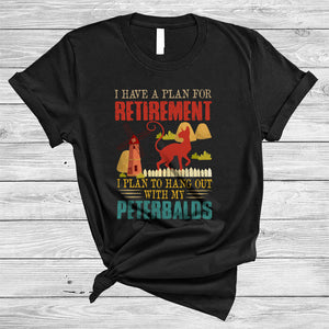 MacnyStore - Plan For Retirement Hang Out With My Peterbalds, Humorous Vintage Peterbald, Retirement T-Shirt