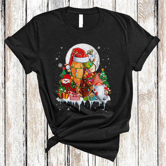 MacnyStore - Santa Reindeer Taco With Snowman Gnome, Colorful Cute X-mas Tree Taco, Matching Food Lover T-Shirt