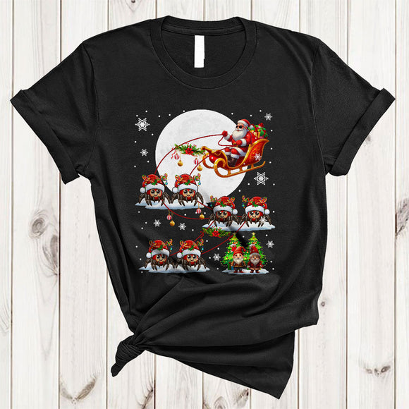 MacnyStore - Santa Riding Spider Christmas Sleigh, Adorable X-mas Spider Reindeer, X-mas Insect Lover T-Shirt