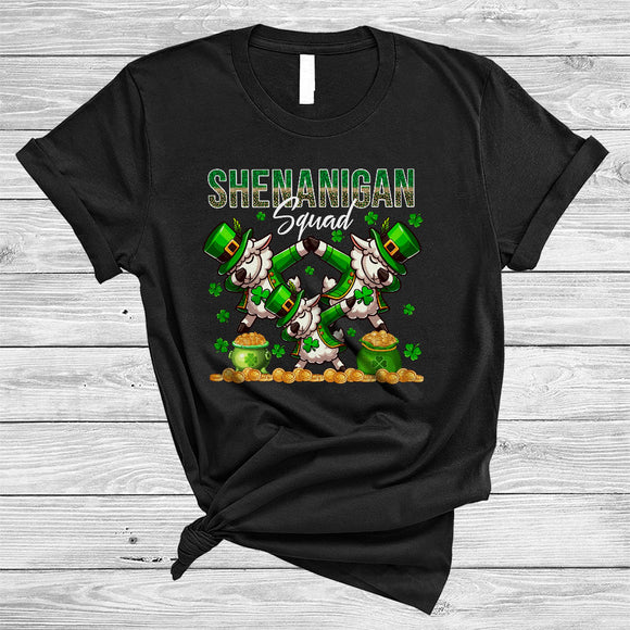 MacnyStore - Shenanigan Squad, Amazing St. Patrick's Day Three Sheep Animal Shamrock, Family Group T-Shirt