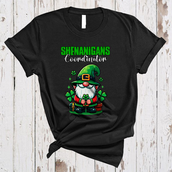 MacnyStore - Shenanigans Coordinator, Awesome St. Patrick's Day Gnome Leprechaun, Teacher Irish Shamrock T-Shirt