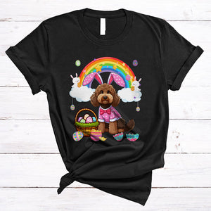 MacnyStore - Sproodle In Easter Bunny Cosplay, Amazing Easter Day Hunting Eggs Rainbow, Family Group T-Shirt
