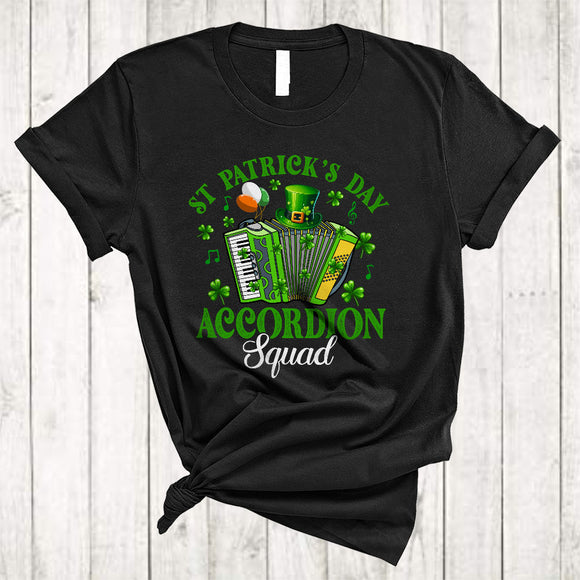 MacnyStore - St Patrick's Day Accordion Squad, Amazing St. Patrick's Day Accordion Player, Irish Lucky Shamrock T-Shirt