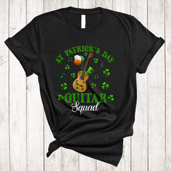 MacnyStore - St Patrick's Day Guitar Squad, Amazing St. Patrick's Day Guitar Player, Irish Lucky Shamrock T-Shirt