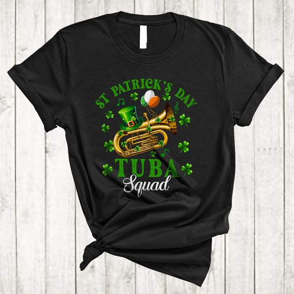MacnyStore - St Patrick's Day Tuba Squad, Amazing St. Patrick's Day Tuba Player, Irish Lucky Shamrock T-Shirt