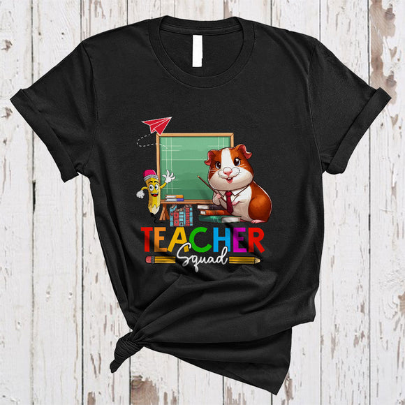MacnyStore - Teacher Squad, Adorable Guinea Pig Teaching Animal Lover, Matching Proud Teacher Group T-Shirt