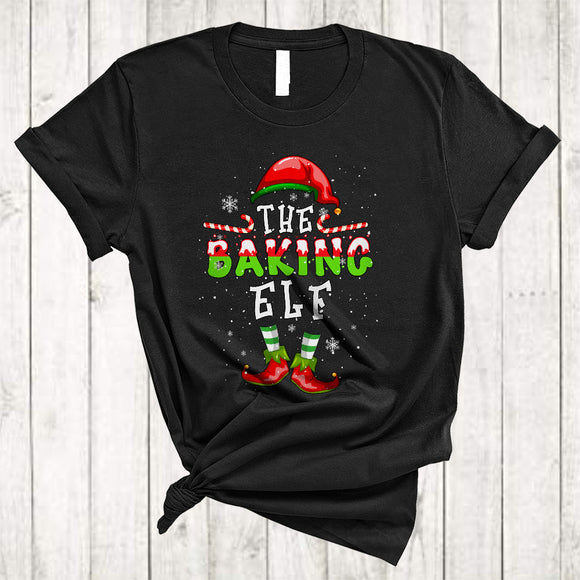 MacnyStore - The Baking ELF, Amazing Christmas ELF Snow Around, Baker Matching Family Pajama Group T-Shirt