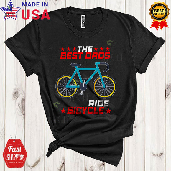 MacnyStore - The Best Dads Ride Bicycle Funny Cool Father's Day Matching Family Riding Lover T-Shirt