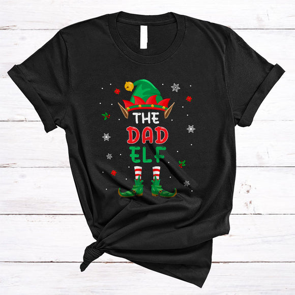 MacnyStore - The Dad ELF Funny Cool Christmas ELF Lover Matching Xmas Pajama Family Group T-Shirt