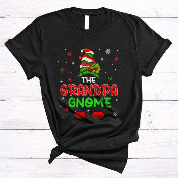 MacnyStore - The Grandpa Gnome Cute Christmas Matching Xmas Pajama Family Group Gnome Lover T-Shirt
