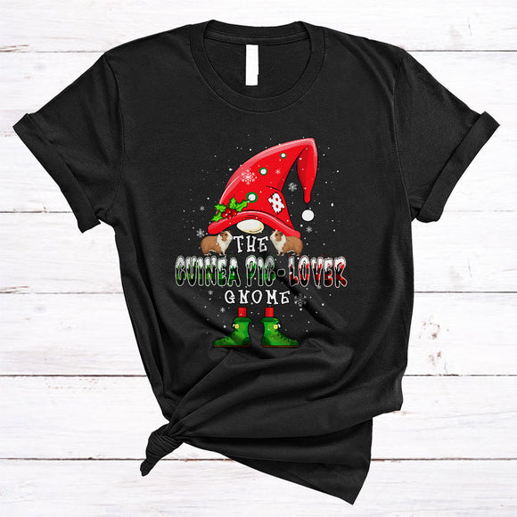 MacnyStore - The Guinea Pig-Lover Gnome, Awesome Christmas Plaid Guinea Pig Lover, X-mas Gnomes Gnomies T-Shirt