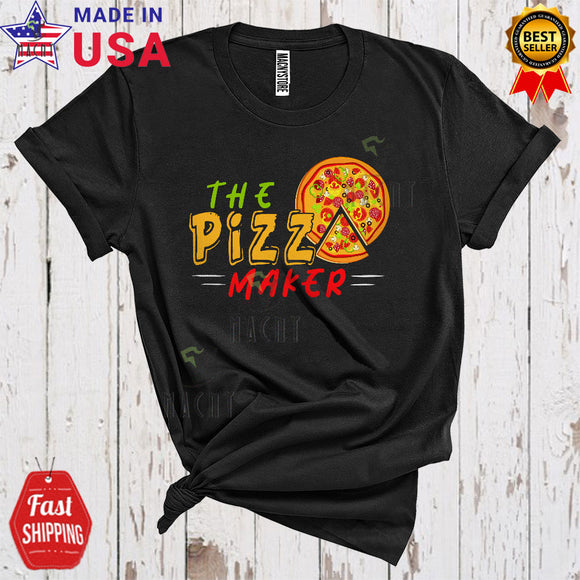 MacnyStore - The Pizza Maker Funny Cool Father's Day Pregnancy Announcement Pizza Food Matching Family Group T-Shirt