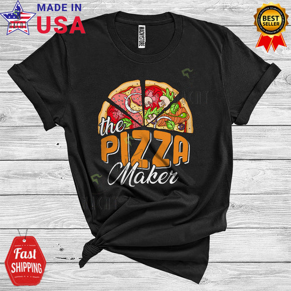 MacnyStore - The Pizza Maker Funny Cool Pregnancy Father's Day Matching Family Group Pizza Food T-Shirt