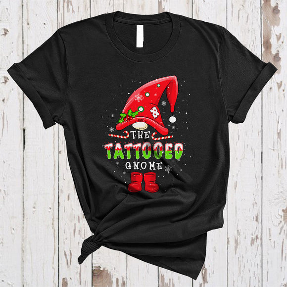 MacnyStore - The Tattooed Gnome, Wonderful Christmas Gnome Snow Around, Gnomies Family Group T-Shirt
