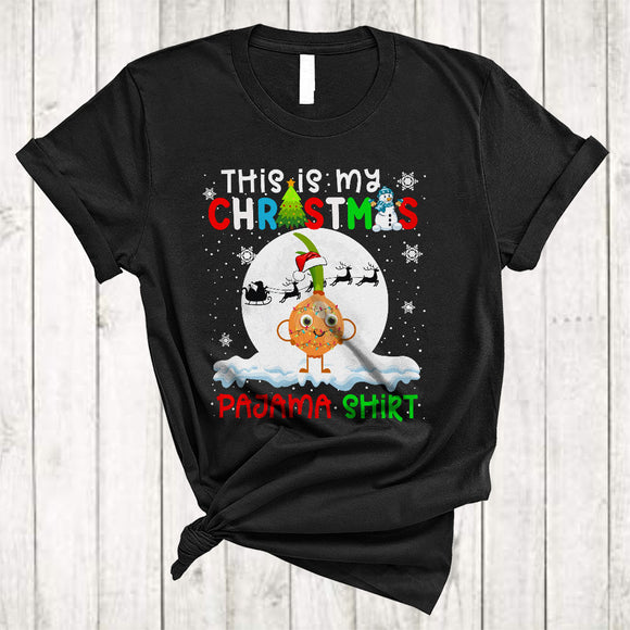 MacnyStore - This Is My Christmas Pajama Shirt, Fantastic X-mas Lights Santa Onion, Vegetable Vegan Food T-Shirt