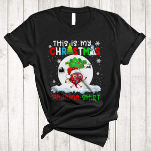 MacnyStore - This Is My Christmas Pajama Shirt, Fantastic X-mas Lights Santa Radish, Vegetable Vegan Food T-Shirt