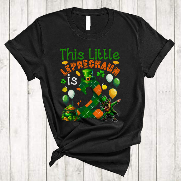 MacnyStore - This Leprechaun Is 2, Lovely 2nd Birthday St. Patrick's Day Dabbing Leprechaun, Irish Family T-Shirt