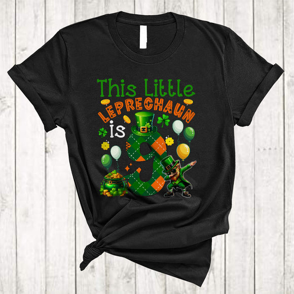 MacnyStore - This Leprechaun Is 9, Lovely 9th Birthday St. Patrick's Day Dabbing Leprechaun, Irish Family T-Shirt