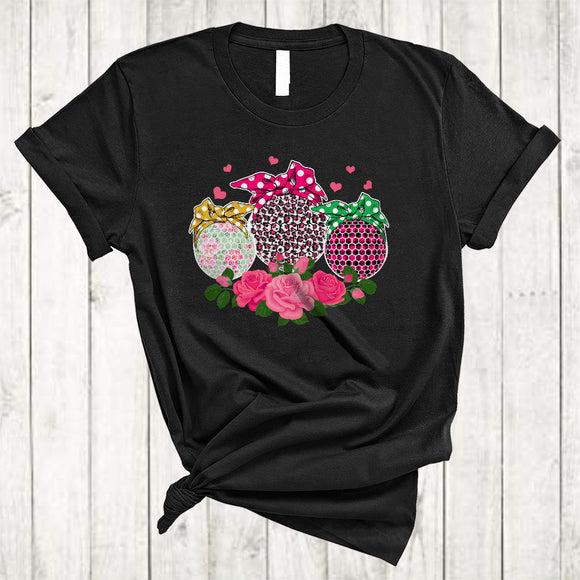MacnyStore - Three Leopard Plaid Golf, Lovely Mother's Day Flowers Mom, Golf Player Sport Team T-Shirt