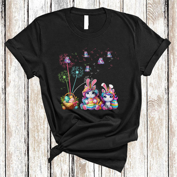 MacnyStore - Unicorn Bunny Dandelion Flower, Awesome Easter Day Unicorn Animal Lover, Egg Hunt Group T-Shirt
