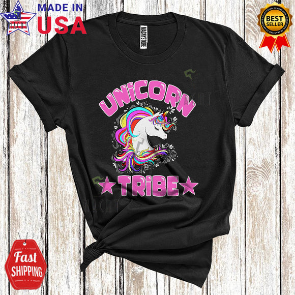 MacnyStore - Unicorn Tribe Cute Cool Bachelorette Party Celebration Unicorn Lover Matching Couple Friend Family T-Shirt