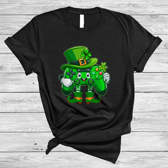 MacnyStore - Video Game Controller Leprechaun Cosplay, Lovely St. Patrick's Day Gamer Gaming Lover T-Shirt
