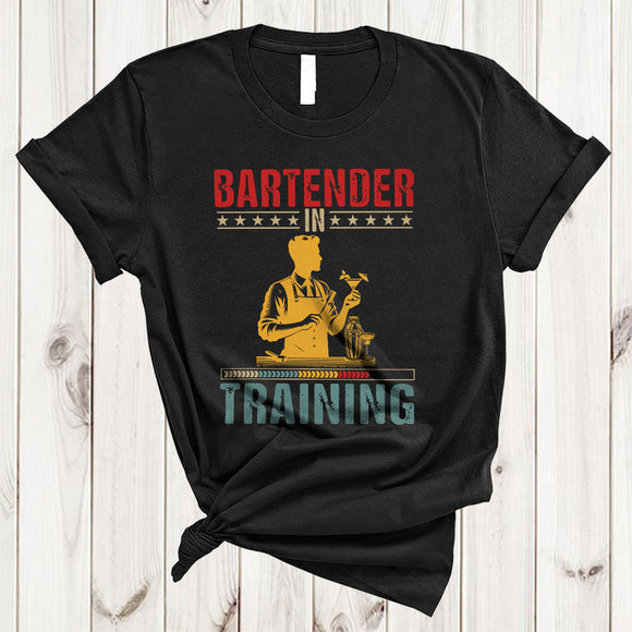 MacnyStore - Vintage Bartender In Training, Wonderful Proud Bartender Team, Graduation Graduate Family Group T-Shirt