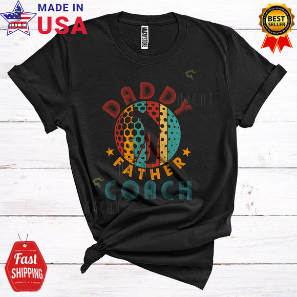 MacnyStore - Vintage Daddy Father Coach Cool Proud Father's Day Golf Sport Player Team Coach T-Shirt