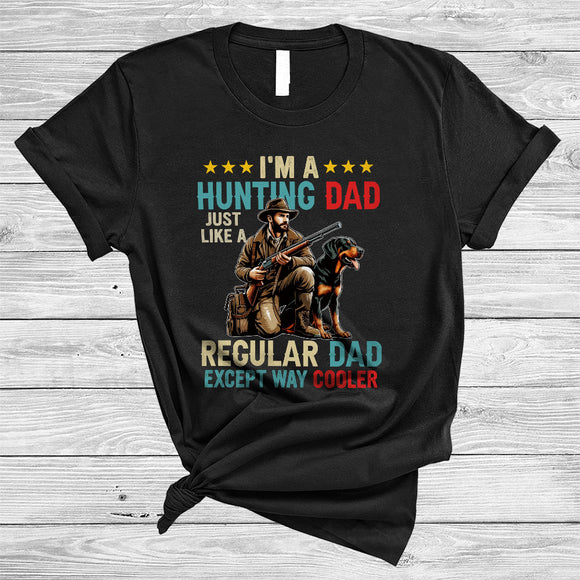 MacnyStore - Vintage I'm A Hunting Dad Definition Except Way Cooler, Proud Father's Day Dad, Family Group T-Shirt
