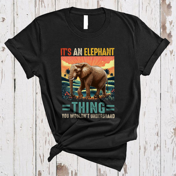 MacnyStore - Vintage It's An Elephant Thing, Humorous Elephant Lover, Matching Wild Animal Lover T-Shirt