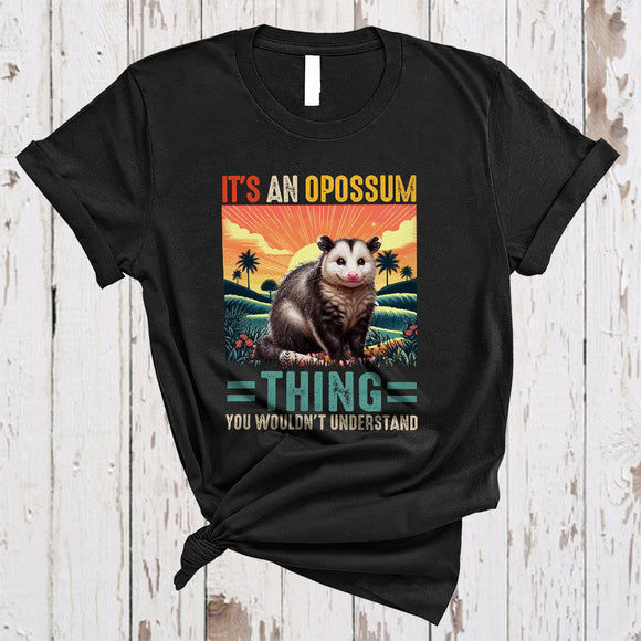 MacnyStore - Vintage It's An Opossum Thing, Humorous Opossum Lover, Matching Wild Animal Lover T-Shirt