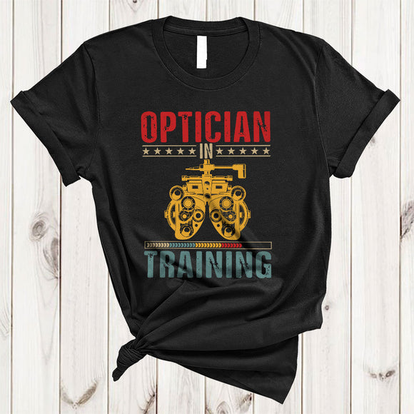MacnyStore - Vintage Optician In Training, Wonderful Proud Optician Team, Graduation Graduate Family Group T-Shirt