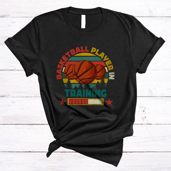 MacnyStore - Vintage Retro Basketball Player In Training, Awesome Future Sport Player Playing Group T-Shirt