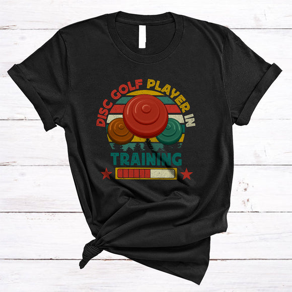 MacnyStore - Vintage Retro Disc Golf Player In Training, Awesome Future Sport Player Playing Group T-Shirt