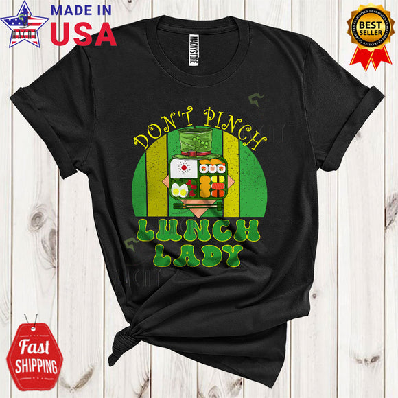 MacnyStore - Vintage Retro Don't Pinch Lunch Lady Cool Funny St. Patrick's Day Green Irish Leprechaun Hat T-Shirt