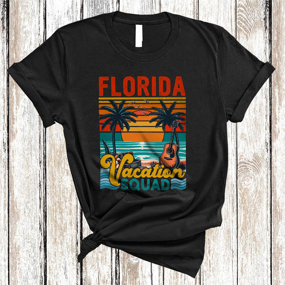 MacnyStore - Vintage Retro Florida Vacation Squad, Wonderful Summer Vacation 2024, Friends Family Group T-Shirt