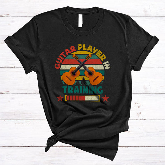 MacnyStore - Vintage Retro Guitar Player In Training, Awesome Future Musical Instrument Player Group T-Shirt