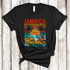 MacnyStore - Vintage Retro Jamaica Vacation Squad, Wonderful Summer Vacation 2024, Friends Family Group T-Shirt