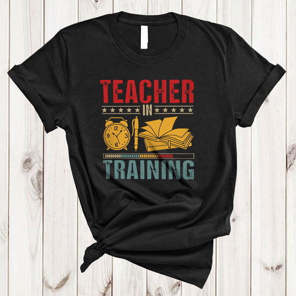 MacnyStore - Vintage Teacher In Training, Wonderful Proud Teacher Team, Graduation Graduate Family Group T-Shirt