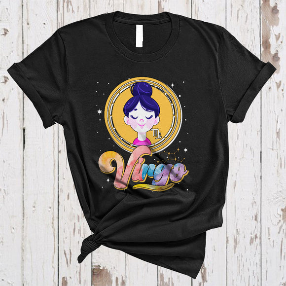 MacnyStore - Virgo, Colorful Zodiac Sign Birthday Virgin Lover, Matching Women Girls Family Group T-Shirt