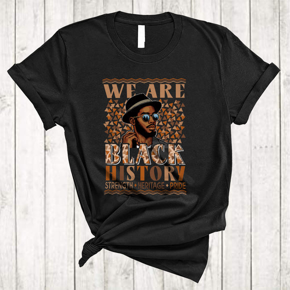 MacnyStore - We Are Black History, Wonderful Black History Month Proud African American, Men Afro Pride T-Shirt