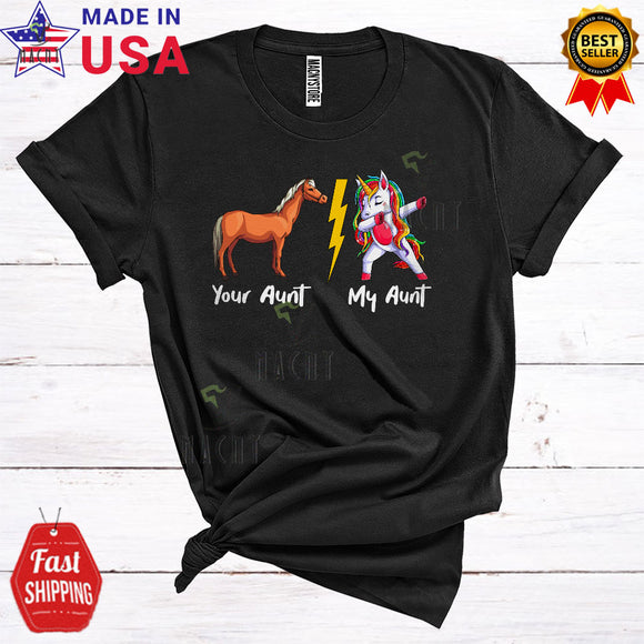 MacnyStore - Your Aunt My Aunt Funny Matching Mother's Day Family Group Dabbing Unicorn Lover T-Shirt