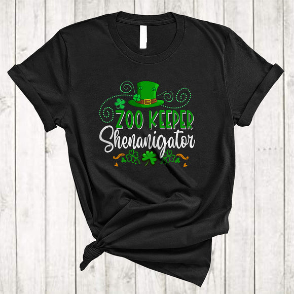 MacnyStore - Zoo Keeper Shenanigator, Joyful St. Patrick's Day Shamrock Lucky, Matching Irish Family Group T-Shirt